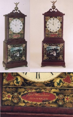 Levi Hutchins Massachusetts shelf clock